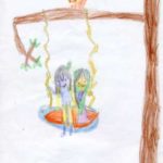 Dharmarání: Rádhá és Krisna hintázik