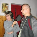 Farkas Erika és Németh Péter Prémamoja dász az iskolában